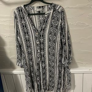 Women’s printed bathing suit tunic